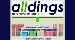 Desktop Screenshot of alldings.de