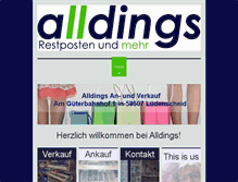 Tablet Screenshot of alldings.de